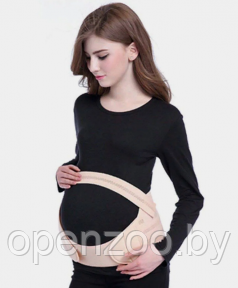 Универсальный бандаж для беременных Belly brace pelvic support shrink abdomen Бежевый размер L - фото 1 - id-p207594292