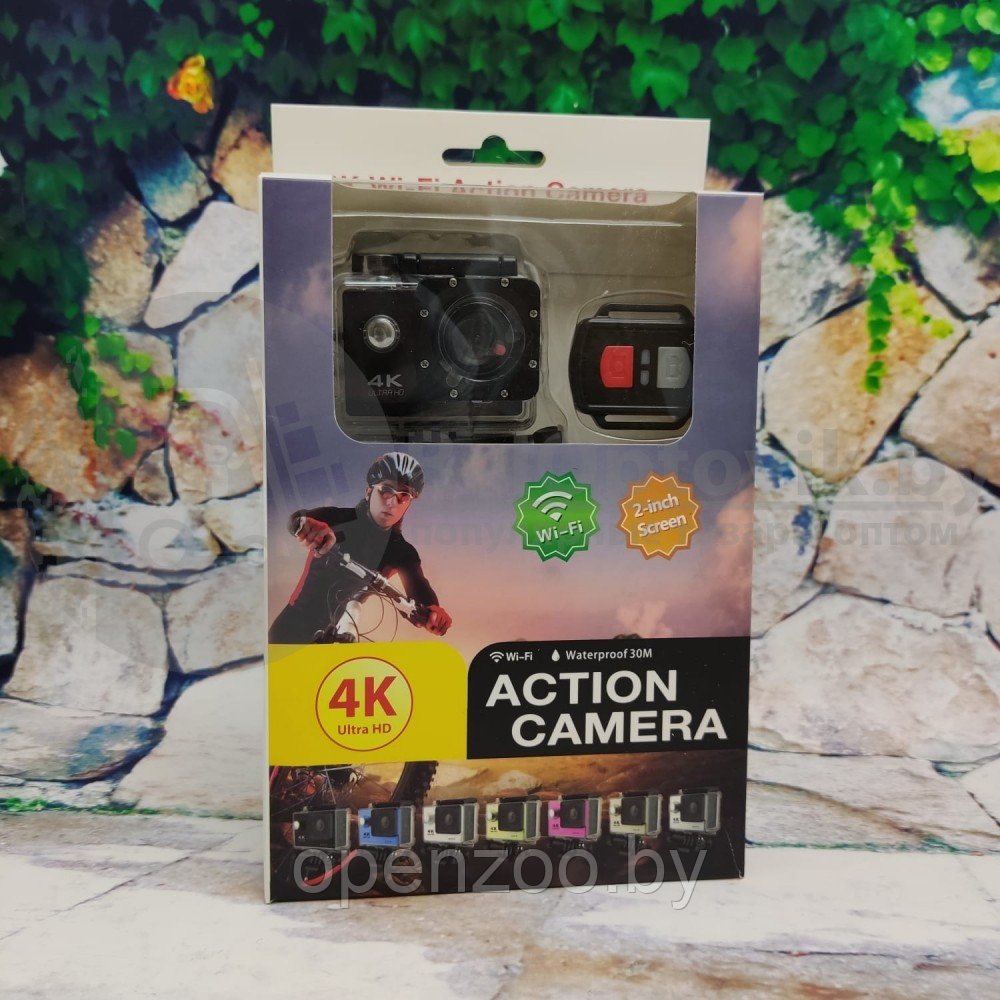 Экшн камера с пультом Action Camera Waterproof 4K Ultra HD - фото 2 - id-p207595813