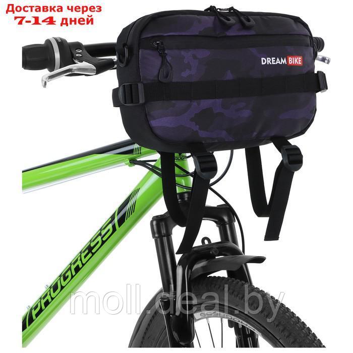 Велосумка на руль цвет фиолетовый DREAM BIKE - фото 2 - id-p207538865