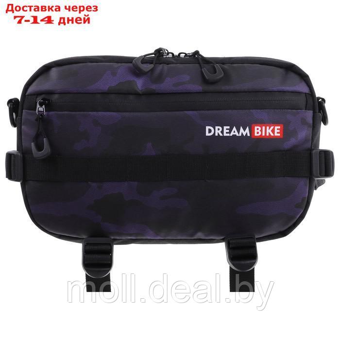 Велосумка на руль цвет фиолетовый DREAM BIKE - фото 4 - id-p207538865