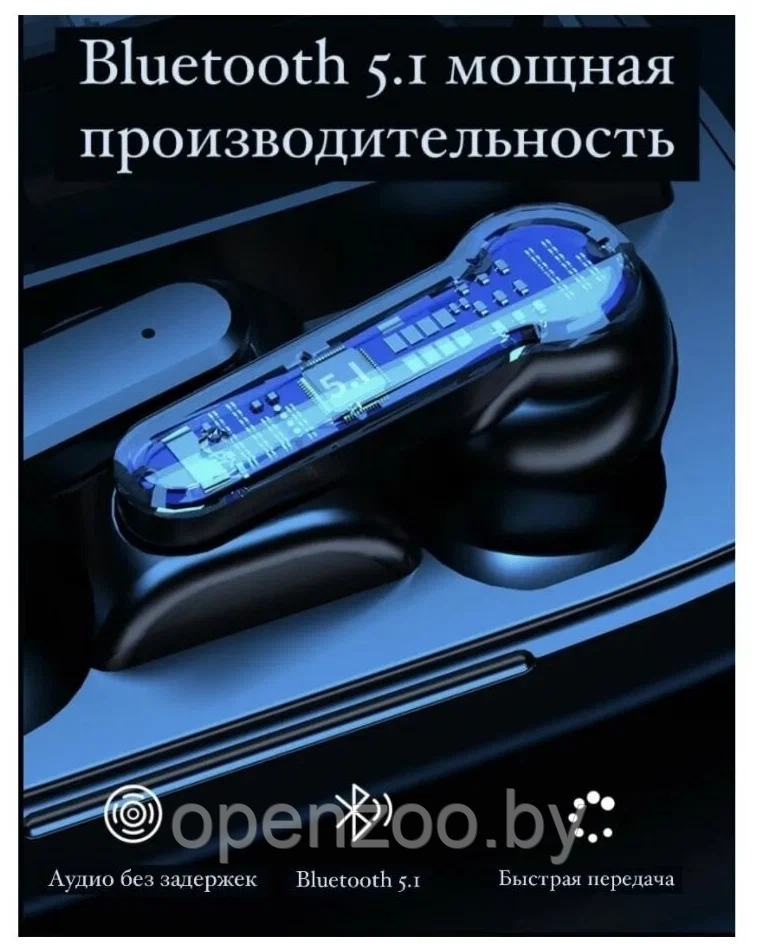 Беспроводные спортивные Bluetooth наушники TWS NEWEST М19 с зарядным кейсом (Powerbank, Bluetooth 5.1, - фото 10 - id-p207593278