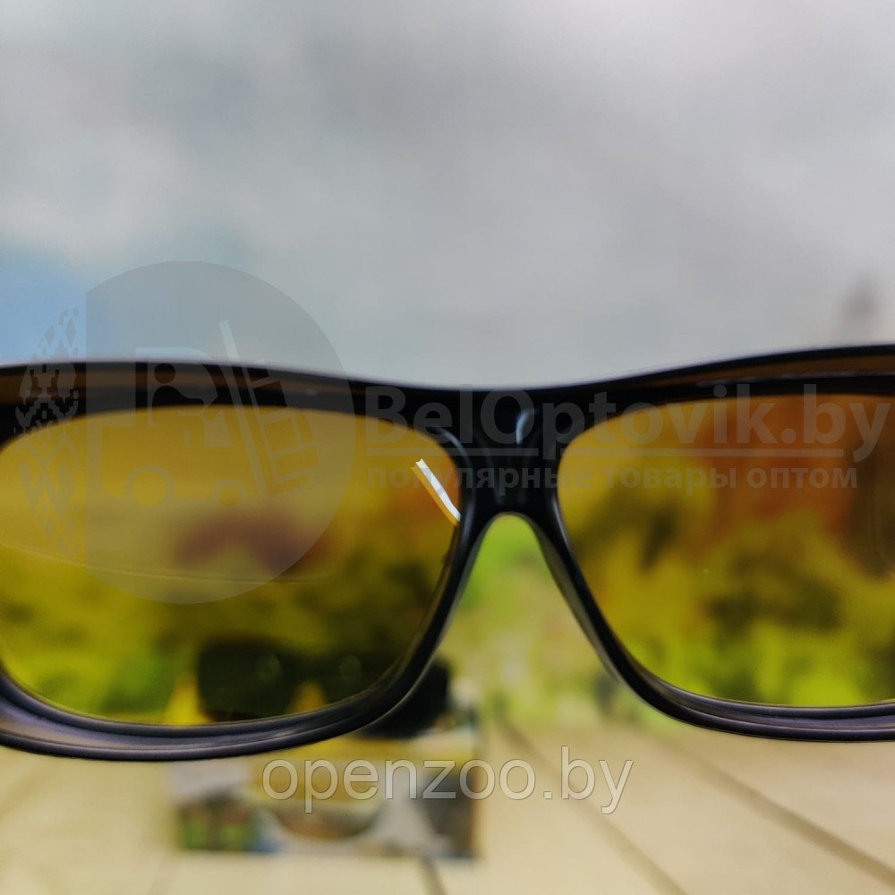 Антибликовые очки, солнцезащитные очки для водителей HD Vision Wrap Arounds 2 пары ( защита от яркого света и - фото 4 - id-p207597049