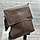 Мужская сумка JEEP BULUO 506   кошелёк в подарок Качество А Темно коричневая, фото 9