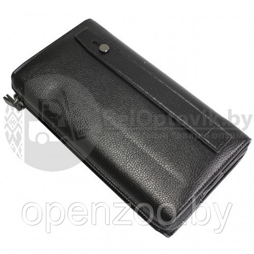 Мужское портмоне клатч на молнии, с ручкой Baellerry Maxi Libero S1001 Черное - фото 4 - id-p207596610