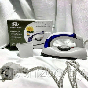 Портативный складной утюг Travel Iron HT-258B с керамическим покрытием - фото 1 - id-p207593319