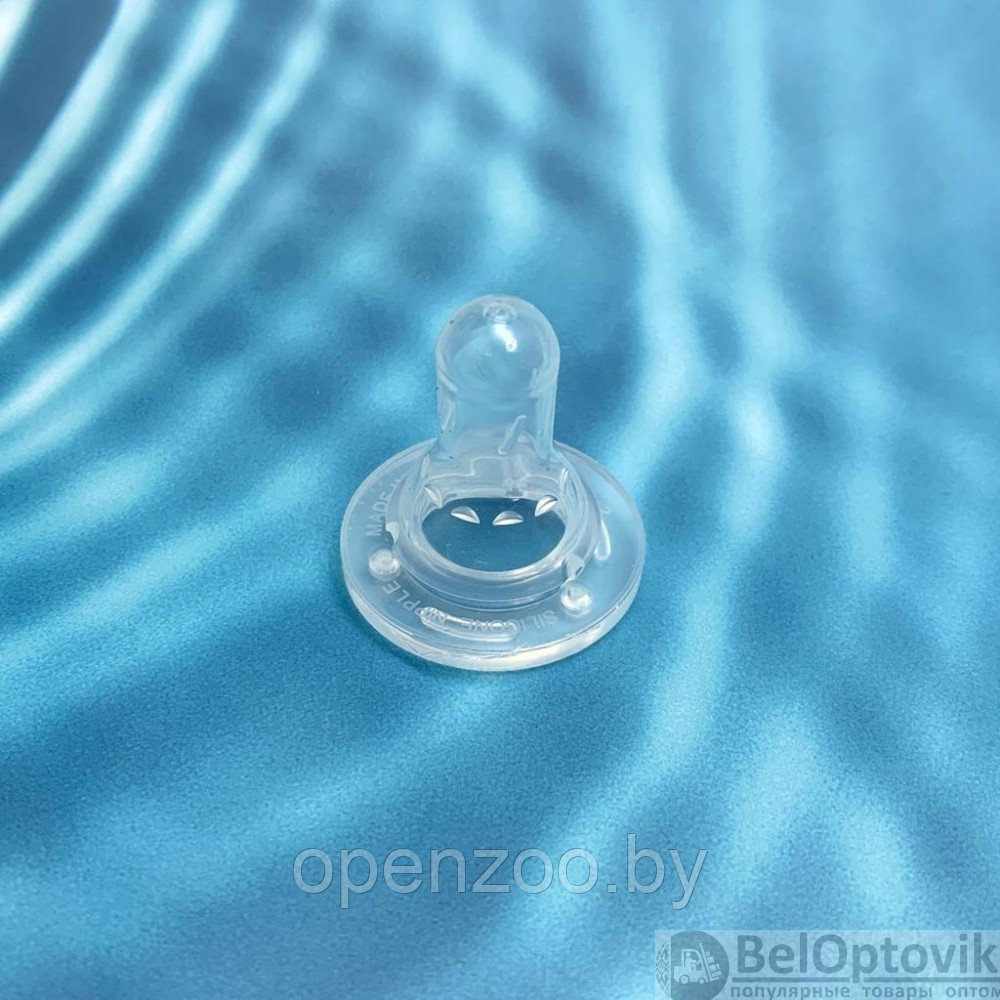 Силиконовая соска (комплект 2 шт) BABY FLOW с отверстием размера Х (густые смеси) узкое горло (с 6 месяцев) - фото 4 - id-p207593870