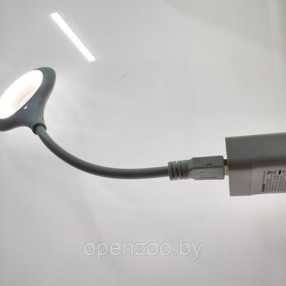 Портативный светодиодный USB светильник на гибком шнуре 29 см. / Гибкая лампа Белый - фото 10 - id-p207593350