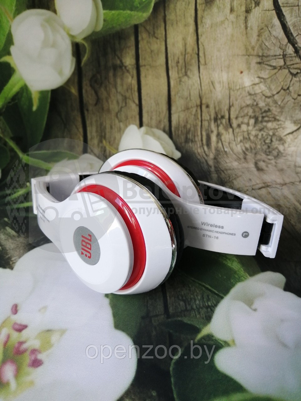 Беспроводные Bluetooth 5.0 наушники JBL STN-16 ENJOY MUSIC Белые - фото 3 - id-p207596650