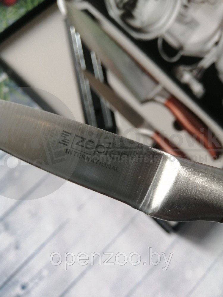 Набор кухонных ножей Zepter Knife Set 3 предмета, магнитная доска - фото 5 - id-p207595852