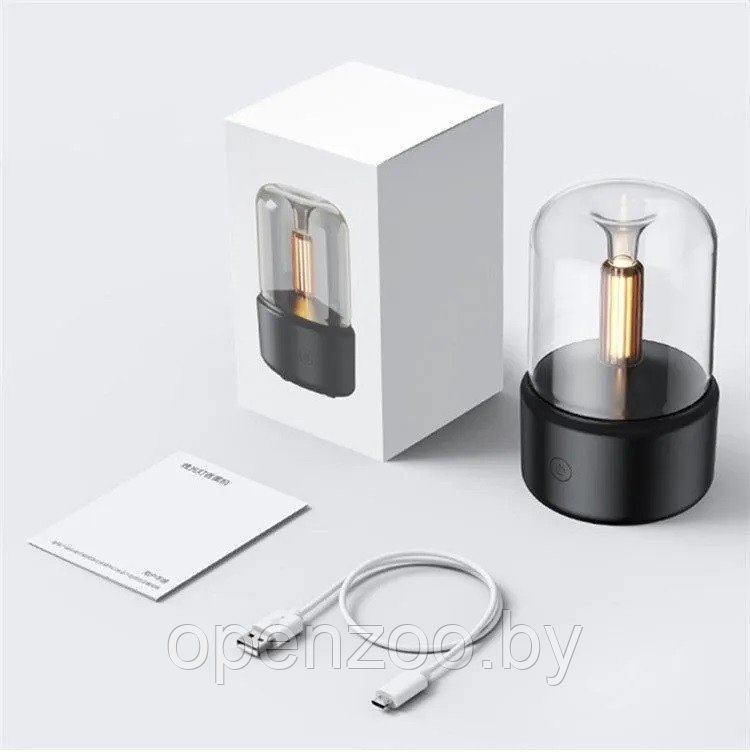 Портативный светодиодный аромадиффузор - ночник Пламя свечи (увлажнитель воздуха ароматический) USB DQ702 - фото 2 - id-p207593354