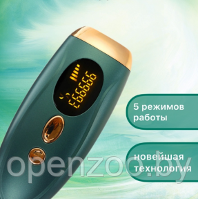 Фотоэпилятор для удаления волос IPL Hair Removal Device 999999 импульсов Зеленый