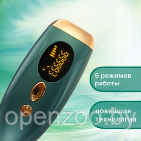 Фотоэпилятор для удаления волос IPL Hair Removal Device 999999 импульсов Зеленый - фото 1 - id-p207594301