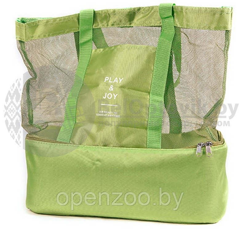 Летняя сумка для пляжа PlayJoy (термосумка) Голубая - фото 6 - id-p207596666