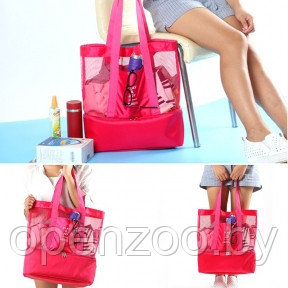 Летняя сумка для пляжа PlayJoy (термосумка) Розовая - фото 1 - id-p207596667