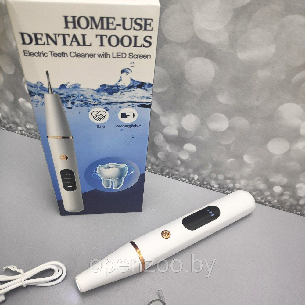 Ультразвуковой портативный скалер Electric Teeth Cleaner with LED Screen для отбеливания зубов и удаления - фото 5 - id-p207593390