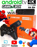 Игровая консоль Android TV GAME BOX 8K UltraHD 5G (2 джойстика)