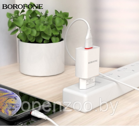 Сетевое зарядное устройство Borofone DC 5V-5.1A / выход USB-А 2.1 A / адаптер зарядный с одним портом USB - фото 7 - id-p207593398