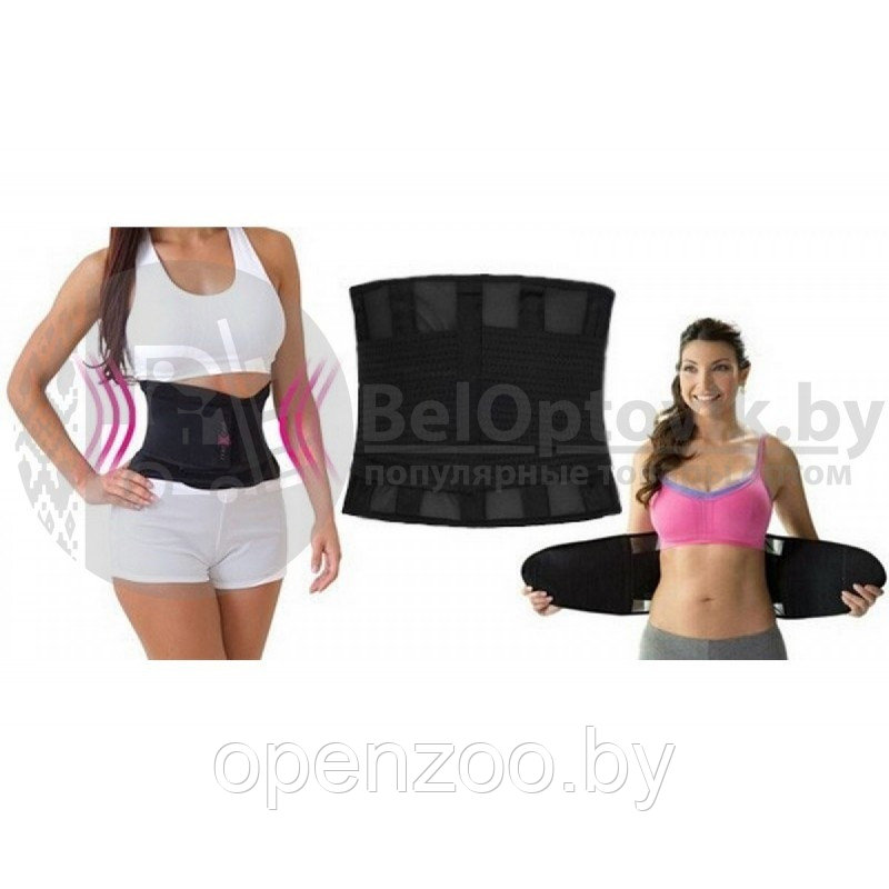 Утягивающий пояс для похудения Miss Belt Instant Hourglass Shape as Seen, L/XL черный - фото 5 - id-p207597096