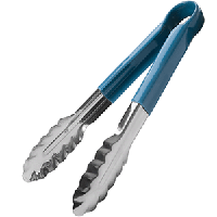 Щипцы голубая ручка «Проотель» сталь,резина; L=240/85,B=40мм
