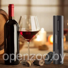 Электрический штопор для вина  Electric wine opener 23 см. Черный