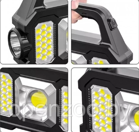 Многофункциональный портативный фонарь/ Кемпинговый фонарь YD-2205А (33 светодиода, зарядка USBсолнечная - фото 6 - id-p207593422