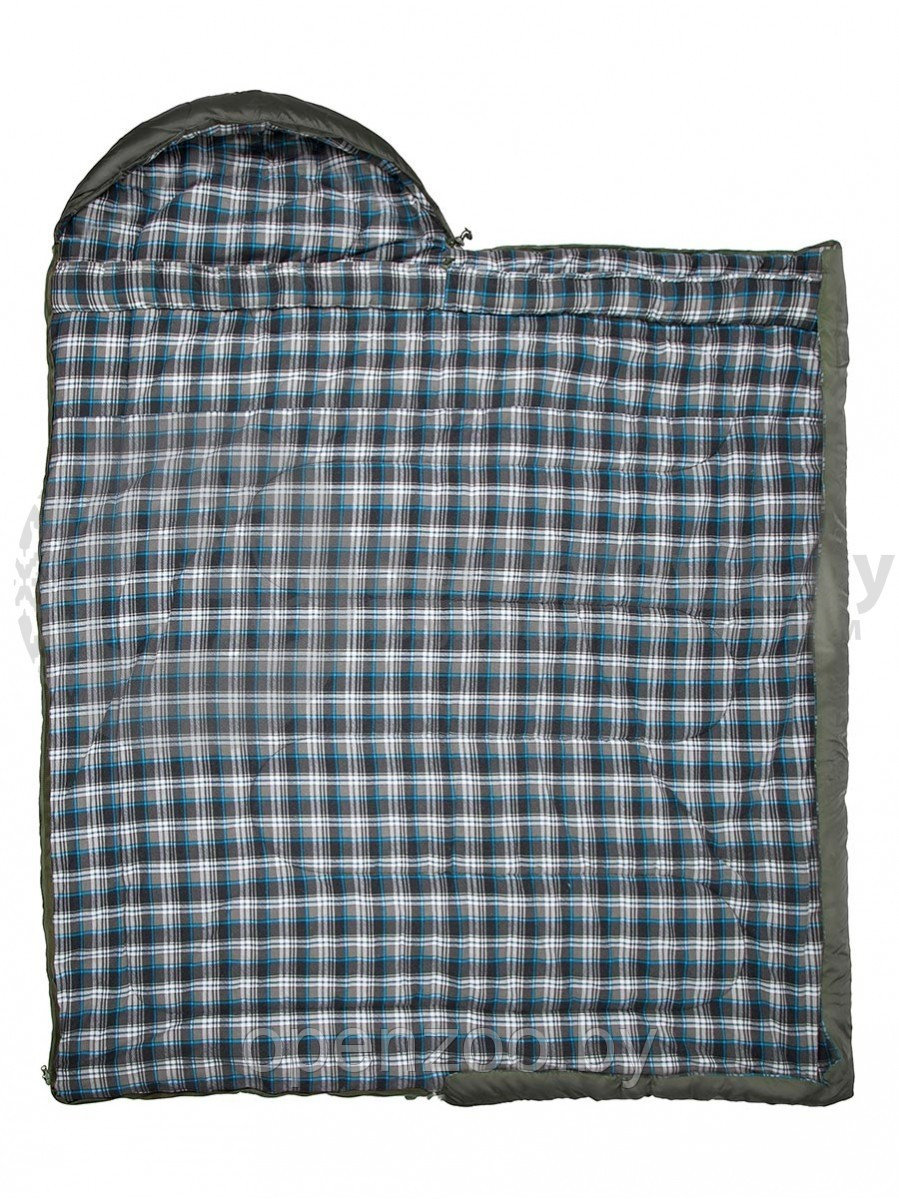 Спальный мешок с капюшоном Yagnob Marko Polo -30, левосторонний, HOLLOW FIBER, фланель (240х180) РБ - фото 2 - id-p207595218