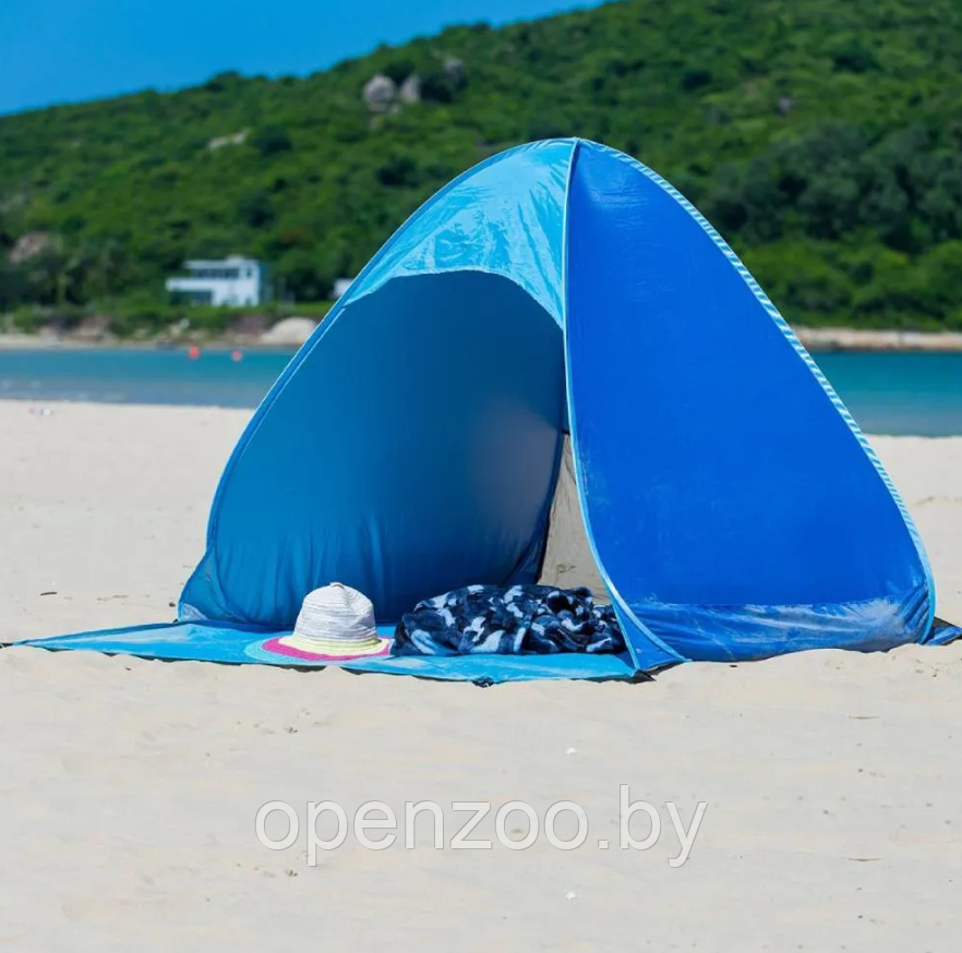 Палатка трехместная автоматическая XL 200 х 165 х 130 см. / тент самораскладывающийся для пляжа, для отдыха - фото 6 - id-p207593451