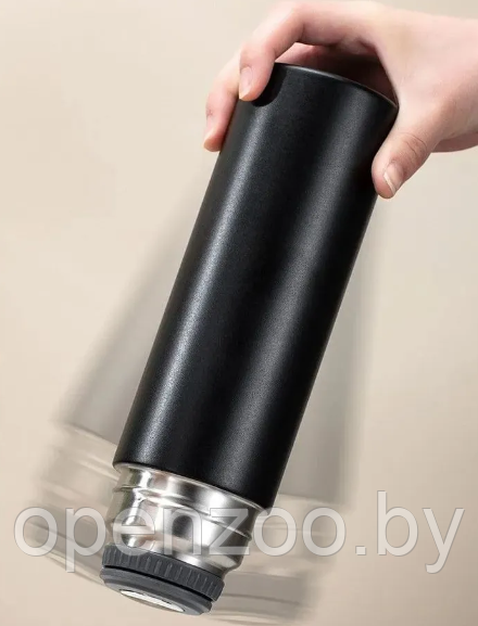 Термос с тремя кружками Vacuum set / Подарочный набор с вакуумной изоляцией / 500 мл. Черный - фото 5 - id-p207593454