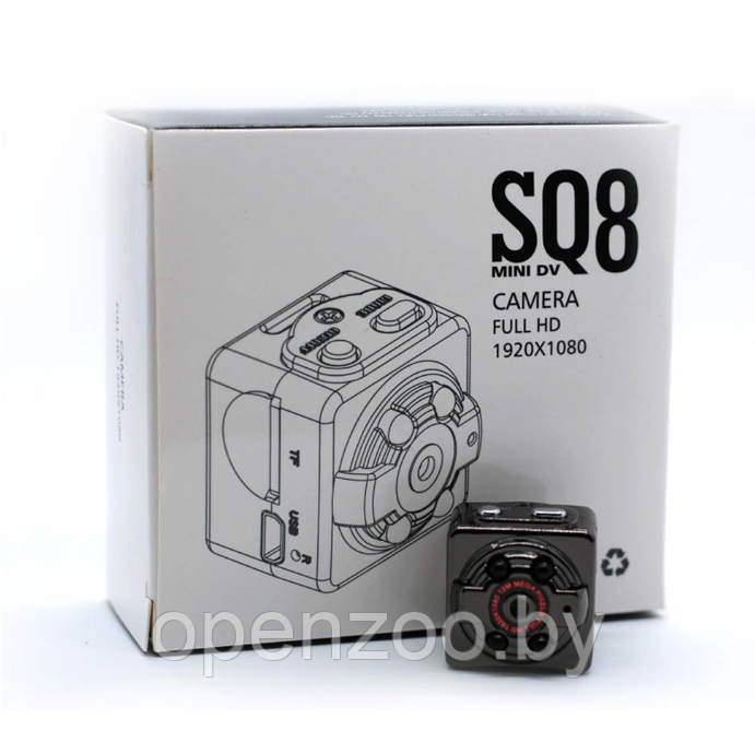 Скрытая мини видеокамера SQ8 Mini DV 1080P / Мини видеорегистратор / Спортивная камера с датчиком движения и - фото 7 - id-p207595221