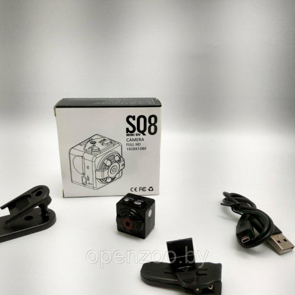 Скрытая мини видеокамера SQ8 Mini DV 1080P / Мини видеорегистратор / Спортивная камера с датчиком движения и - фото 8 - id-p207595221