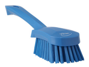 Щетка для мытья с короткой ручкой, жёсткий ворс , синий цвет - фото 1 - id-p28900989