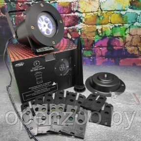 Голографический лазерный проектор DIY Projection Lamp с эффектом цветомузыки на 12 слайдов Круглый корпус - фото 1 - id-p207594804