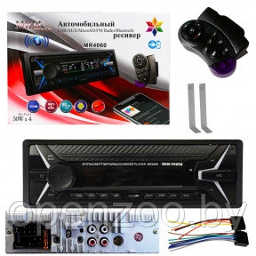 Автомагнитола MRM POWER MR4060 BT  1 din USB/TF/ AUX/ Bluetooth, мультипульт, с охлаждением 7 цветная