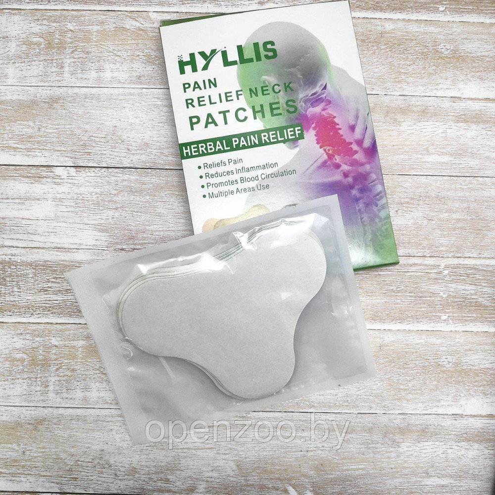 Обезболивающий пластырь для шеи Hyllis / рельефный патч травяной для тела 10 шт. в упаковке - фото 8 - id-p207593501