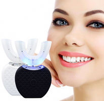 Ультразвуковая электрическая отбеливающая зубная щетка Toothbrush Cold Light Whitening Чёрный