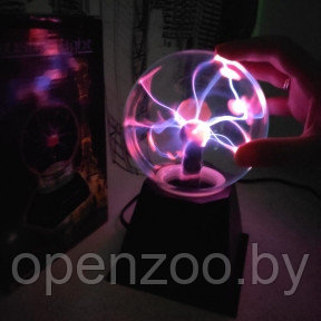 Плазменный шар Plasma light декоративная лампа Тесла (Молния), d 12 см
