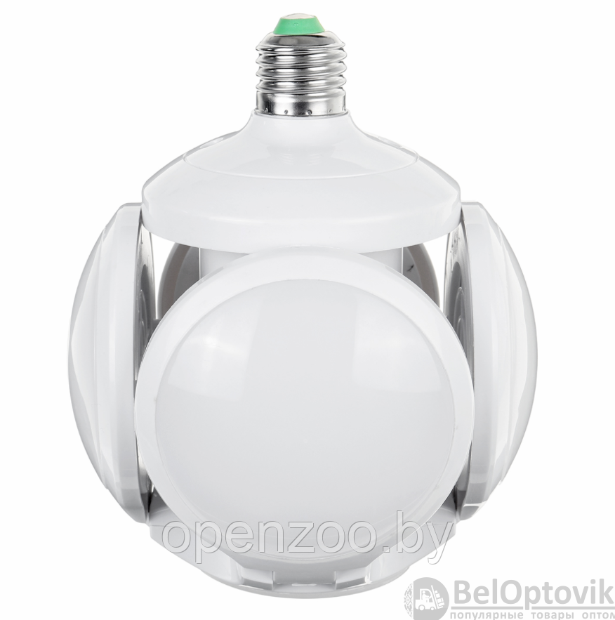 Складная светодиодная лампа Люстра Led Football UFO Lamp 40W цоколь E27 (4 лопасти) форма шар - фото 3 - id-p207593901