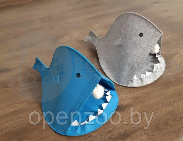 Домик для Кота - Акула с бубоном Изумрудный - фото 3 - id-p207595935