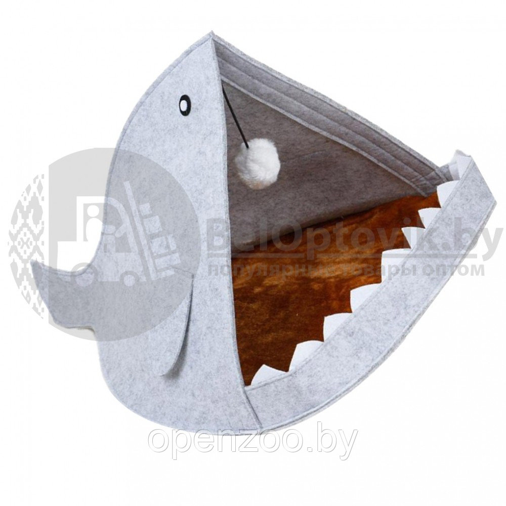 Домик для Кота - Акула с бубоном Изумрудный - фото 8 - id-p207595935