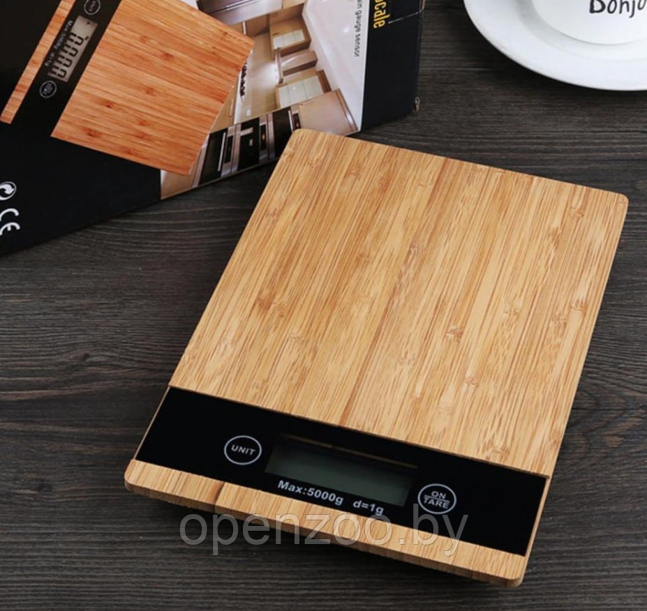 Весы электронные кухонные Electronic Kitchen Scale(бамбук) - фото 5 - id-p207593512