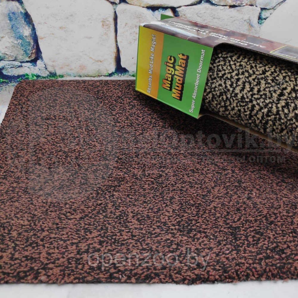 Придверный коврик Ни следа Clean Step Mat / Magic MudMat 70,0 46,0 см (супервпитывающий) Черно-корчневый - фото 3 - id-p207595265