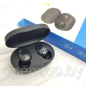 Наушники беспроводные Xiaomi Redmi AirDots black, Mi bluetooth Гарнитура - фото 1 - id-p207595939