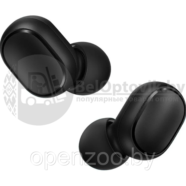 Наушники беспроводные Xiaomi Redmi AirDots black, Mi bluetooth Гарнитура - фото 3 - id-p207595939