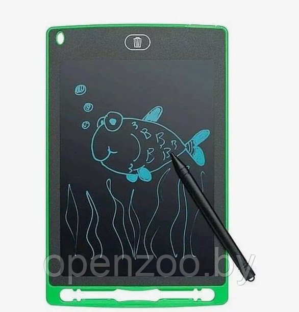 Графический обучающий планшет для рисования (планшет для заметок), 8.5 дюймов Writing Tablet II Зелёный - фото 8 - id-p207593521