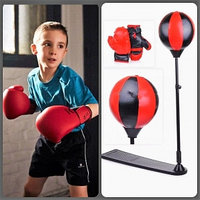 Детский боксерский набор Punching Ball Set / груша, боксерские перчатки и насос / боксерская груша