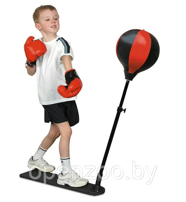 Детский боксерский набор Punching Ball Set / груша, боксерские перчатки и насос / боксерская груша - фото 2 - id-p207593536