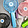Портативный USB-вентилятор - мини Handy Fan Mini с фонариком /  аккумуляторный / переносной Голубой, фото 4