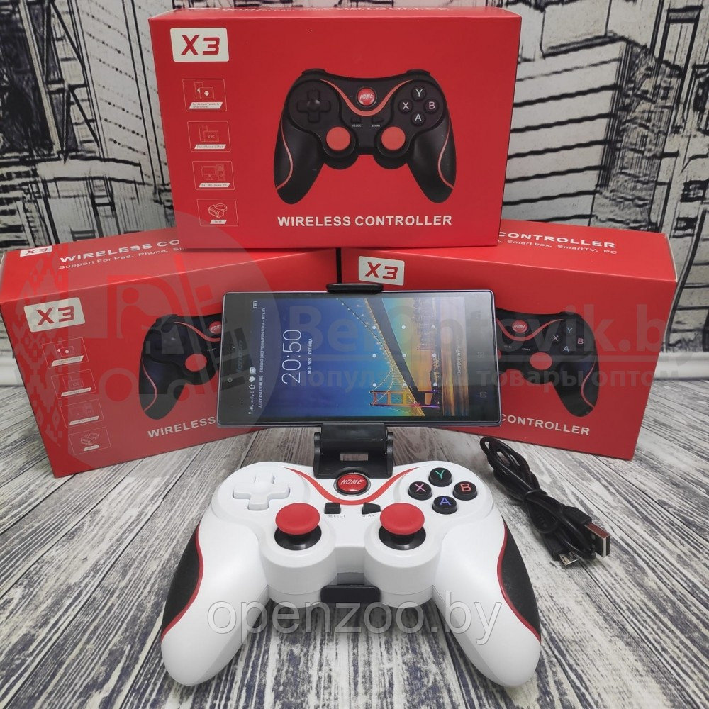 Беспроводной геймпад джойстик для телефона X3 Wireless Controller (iOS Android Tablet Windows PC TV Box) - фото 8 - id-p207595281