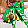 Брелок - подвеска I love you Силикон (карабин, кольцо и ремешок) Авокадо коричневое, фото 2