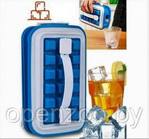 Форма для льда Ice Cube Tray / форма для охлаждения напитков / контейнер для льда и воды с ручками Синяя